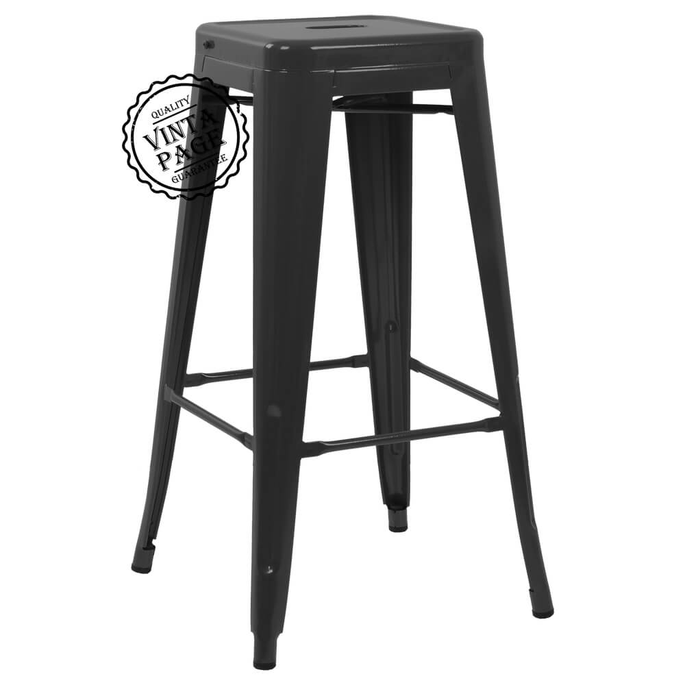 Black Tolix Bar Stool