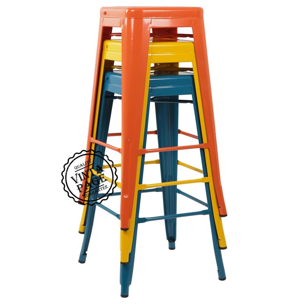 Black Tolix Bar Stool