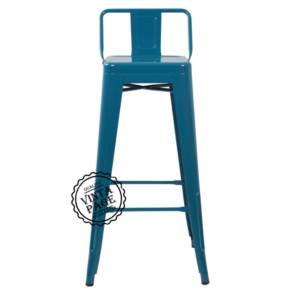 Tolix Bar Chair Blue