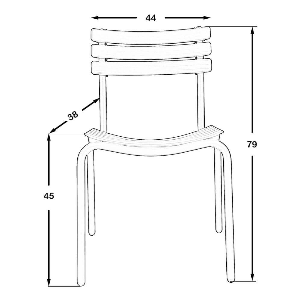 Rebeca Garden Chair Anthracite