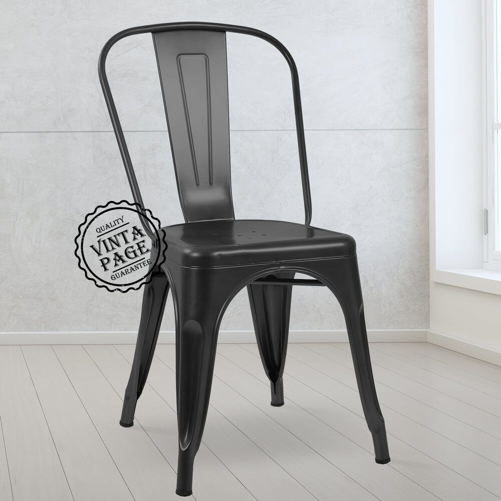 Tolix Metal Chair (Black)