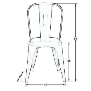 Tolix Chair (Blue)