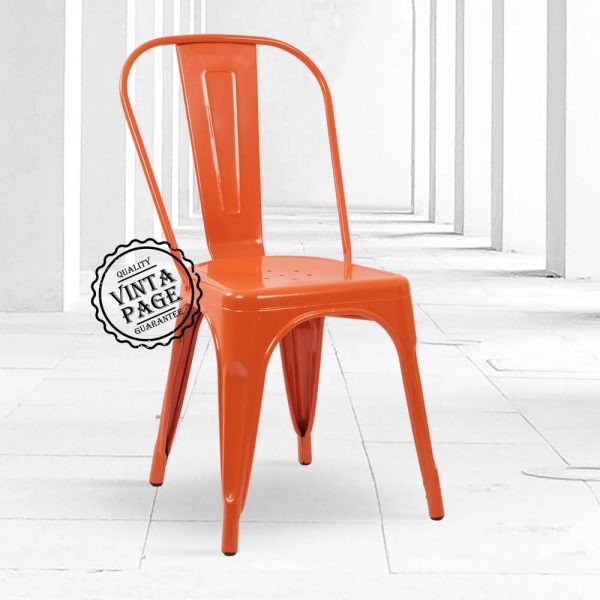 Tolix Chair (Orange) – Vintapage