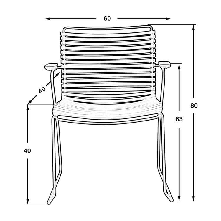 Scandinavian Garden Chair Beige