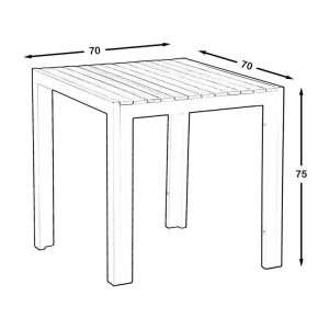 Kalos Garden Table (Square)