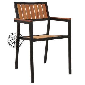 Kalos Arm Garden Table Set (Square)