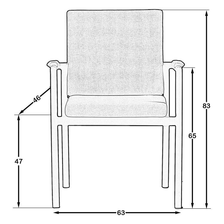 Silva Garden Chair Cappuccino