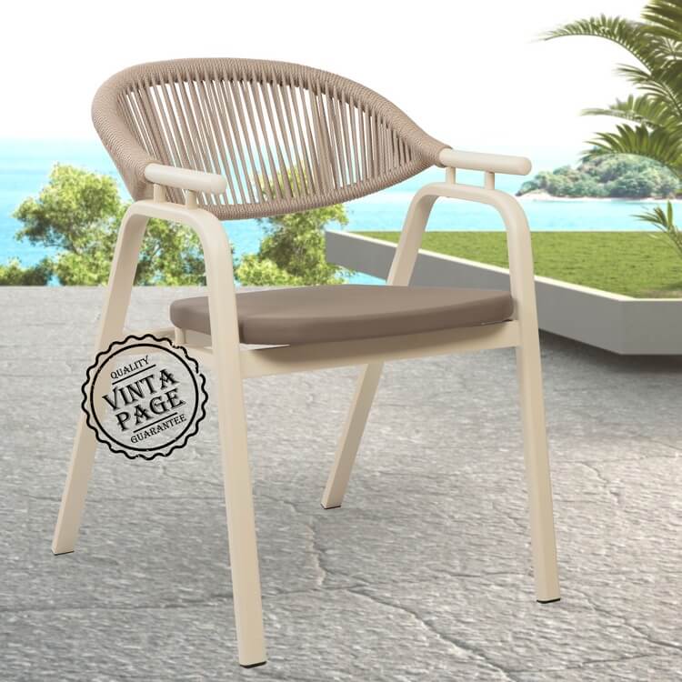 Pagos Garden Chair Cream