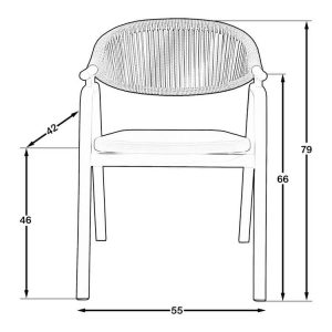 Pagos Garden Chair Black