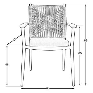 Luvento Garden Chair Anthracite