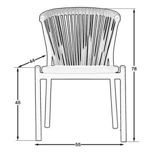 Roma Garden Chair Cappuccino