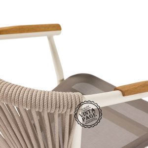 Roma Arm Garden Chair Cream