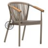 Roma Arm Garden Chair Cappucino